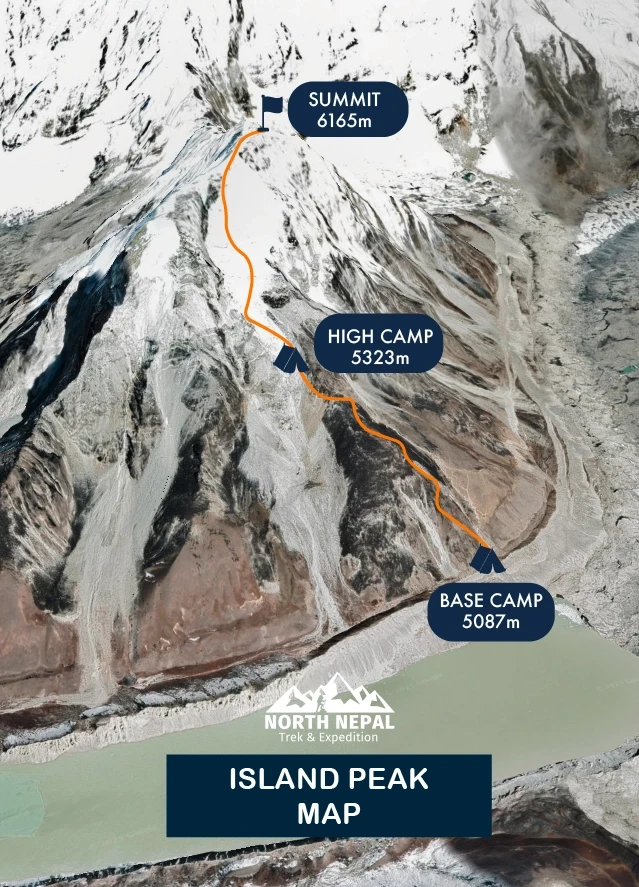 Island Peak Trek Map